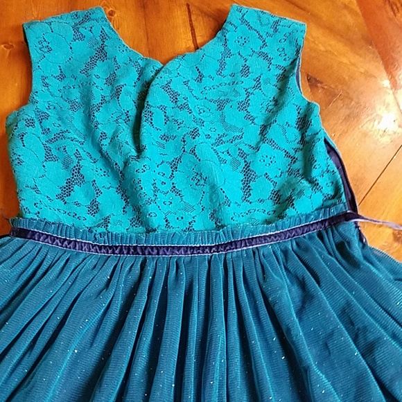 Pretty real and navy little girl dress - Picture 2 of 4